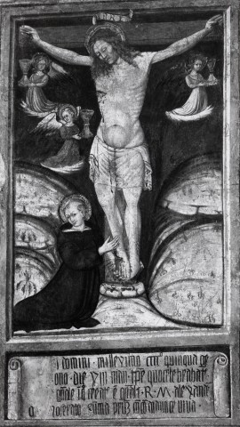 A. Villani e Figli — Affresco Sec. XV. S. Nicola e il Crocefisso. Tolentino - Basilica di S. Nicola — insieme